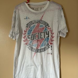 Almost New Red White and Blue Society Tee